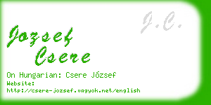 jozsef csere business card