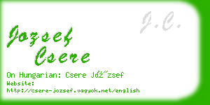 jozsef csere business card